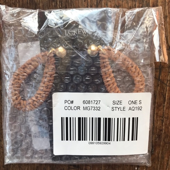 J. Crew Factory Rattan Statement Earrings - Picture 4 of 4